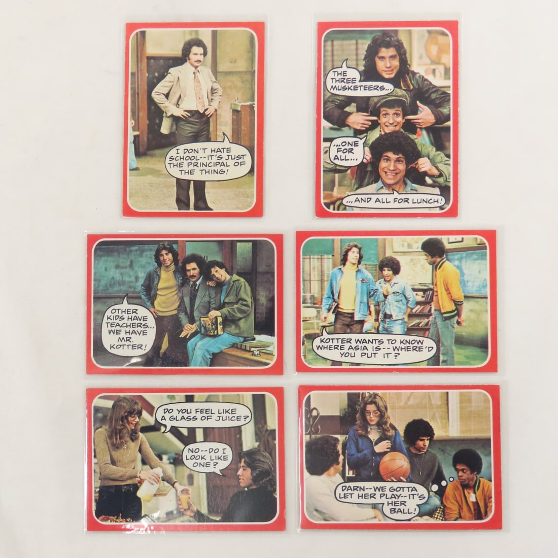 18 Welcome Back Kotter & 6 Good Times Cards - 6