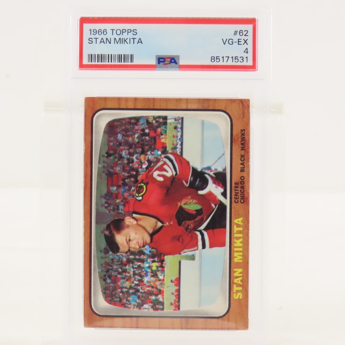 1966 Topps Stan Mikita #62 PSA 4 VG-E - 2