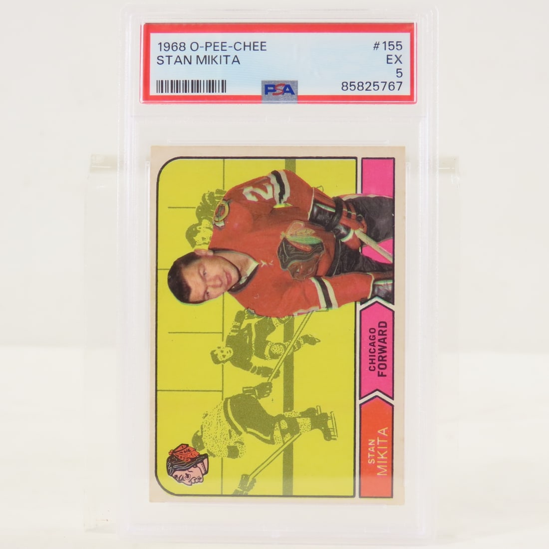 1968 O-PEE-CHEE Stan Mikita #155 PSA 5 EX - 2