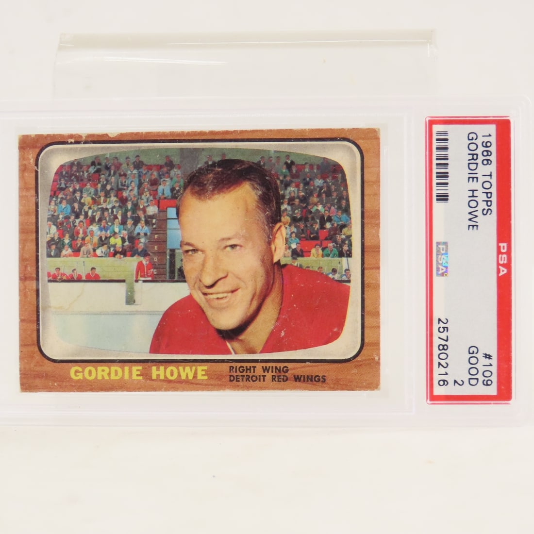 1966 Topps Gordie Howe #109 PSA 2 GOOD (1 of 3)