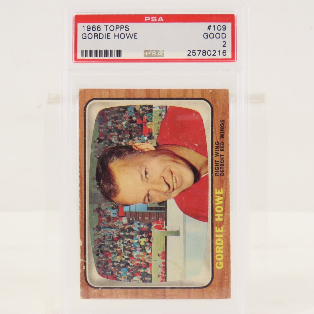 1966 Topps Gordie Howe #109 PSA 2 GOOD - 2