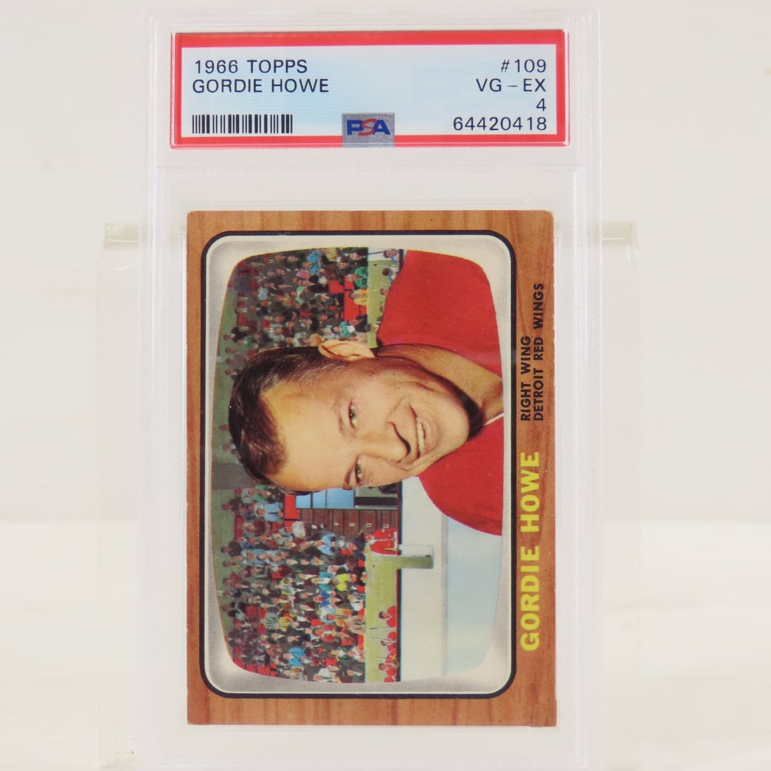 1966 Topps Gordie Howe #109 PSA 4 VG-EX - 2