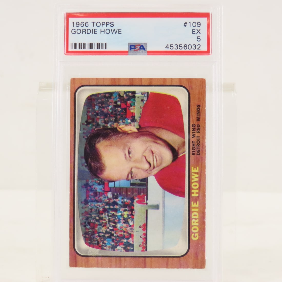 1966 Topps Gordie Howe #109 PSA 5 EX - 2