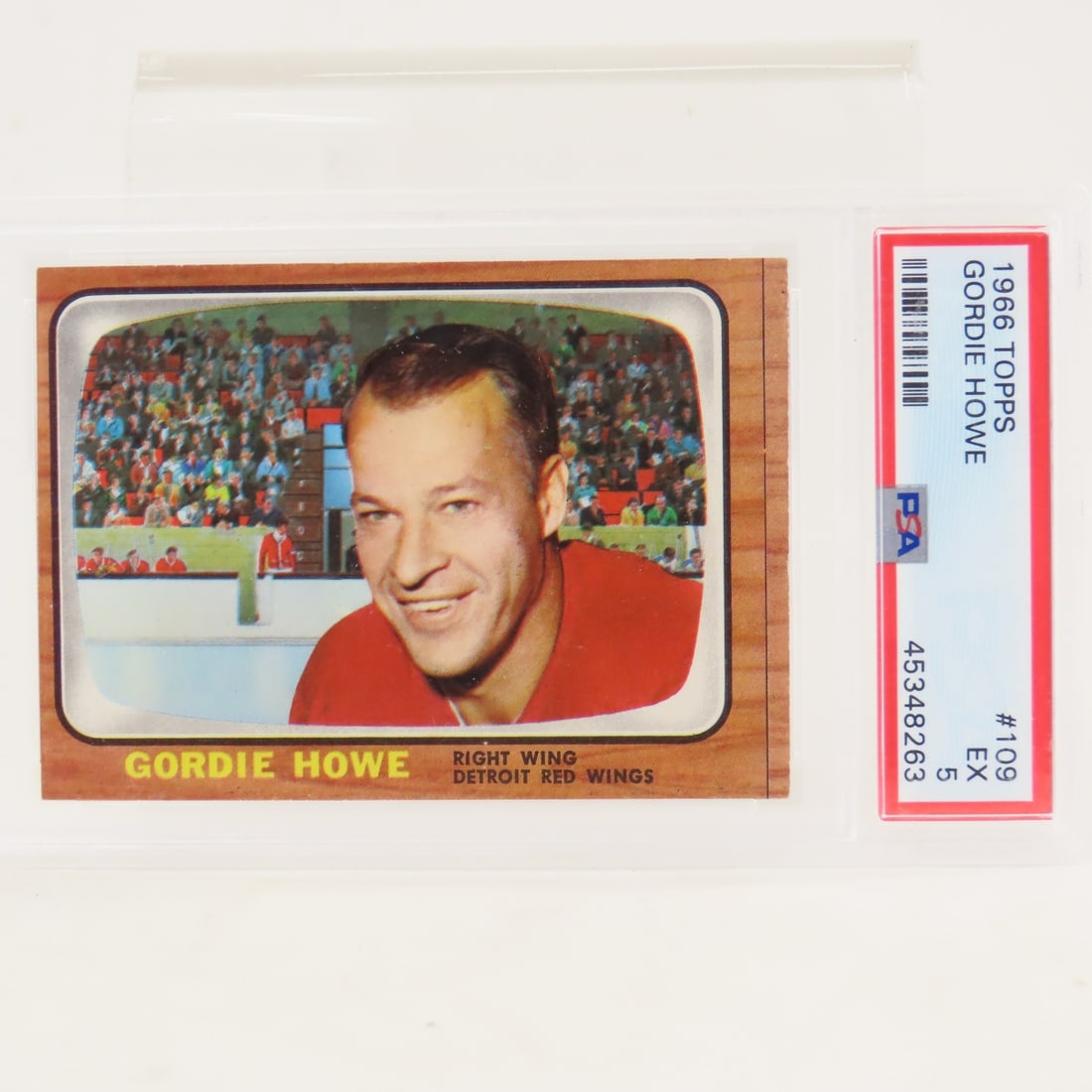 1966 Topps Gordie Howe #109 PSA 5 EX (1 of 3)