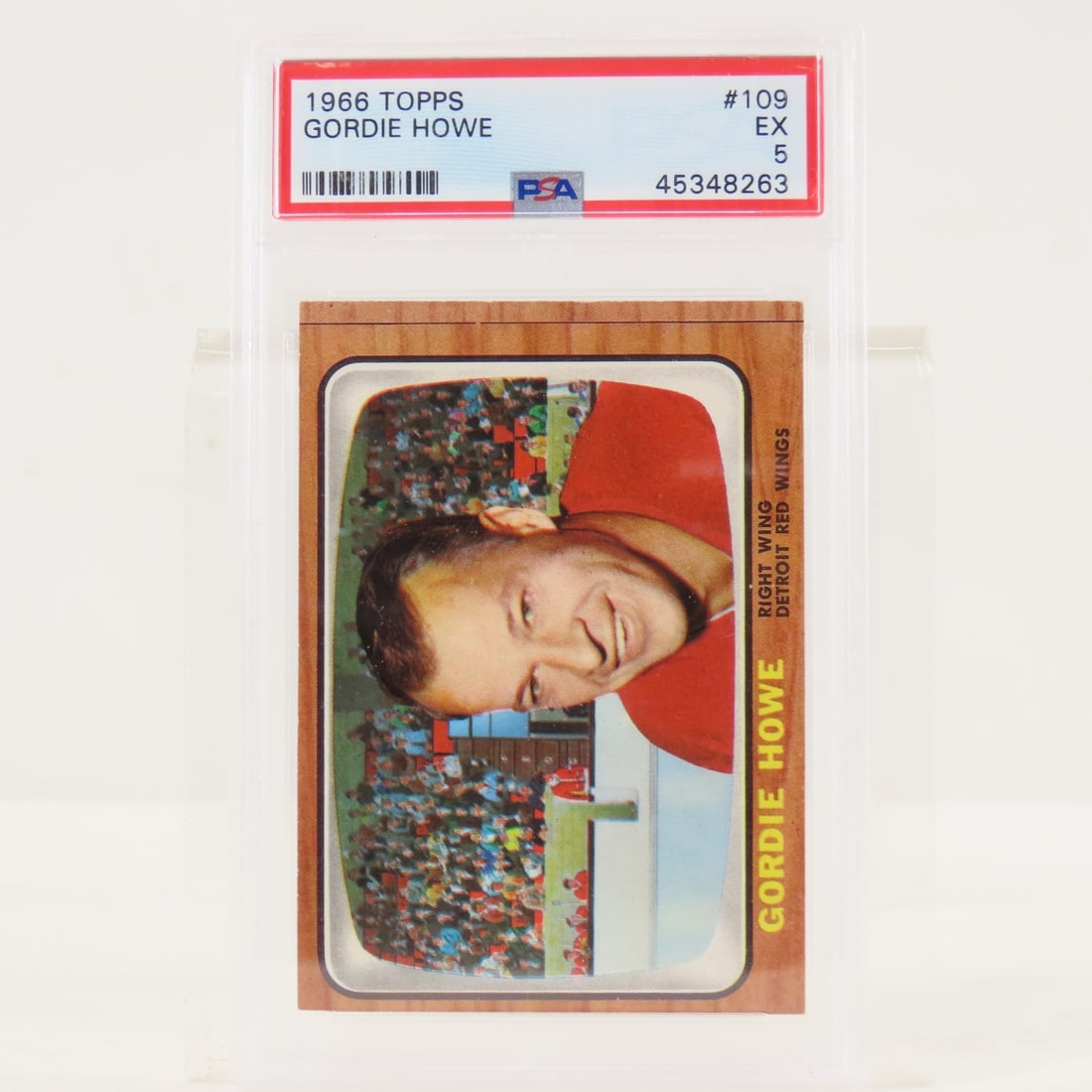1966 Topps Gordie Howe #109 PSA 5 EX - 2