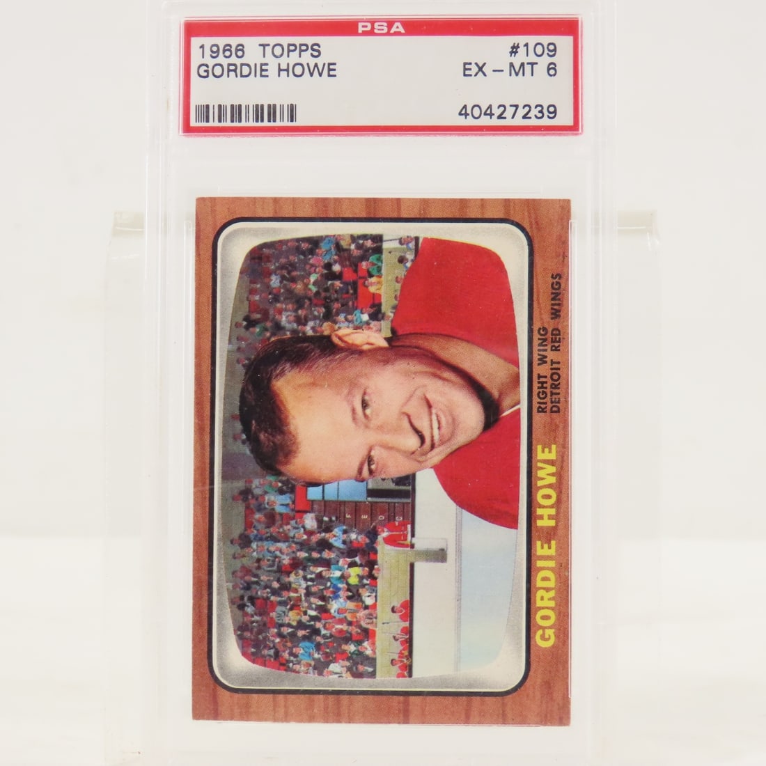1966 Topps Gordie Howe #109 PSA 6 EX-MT - 2