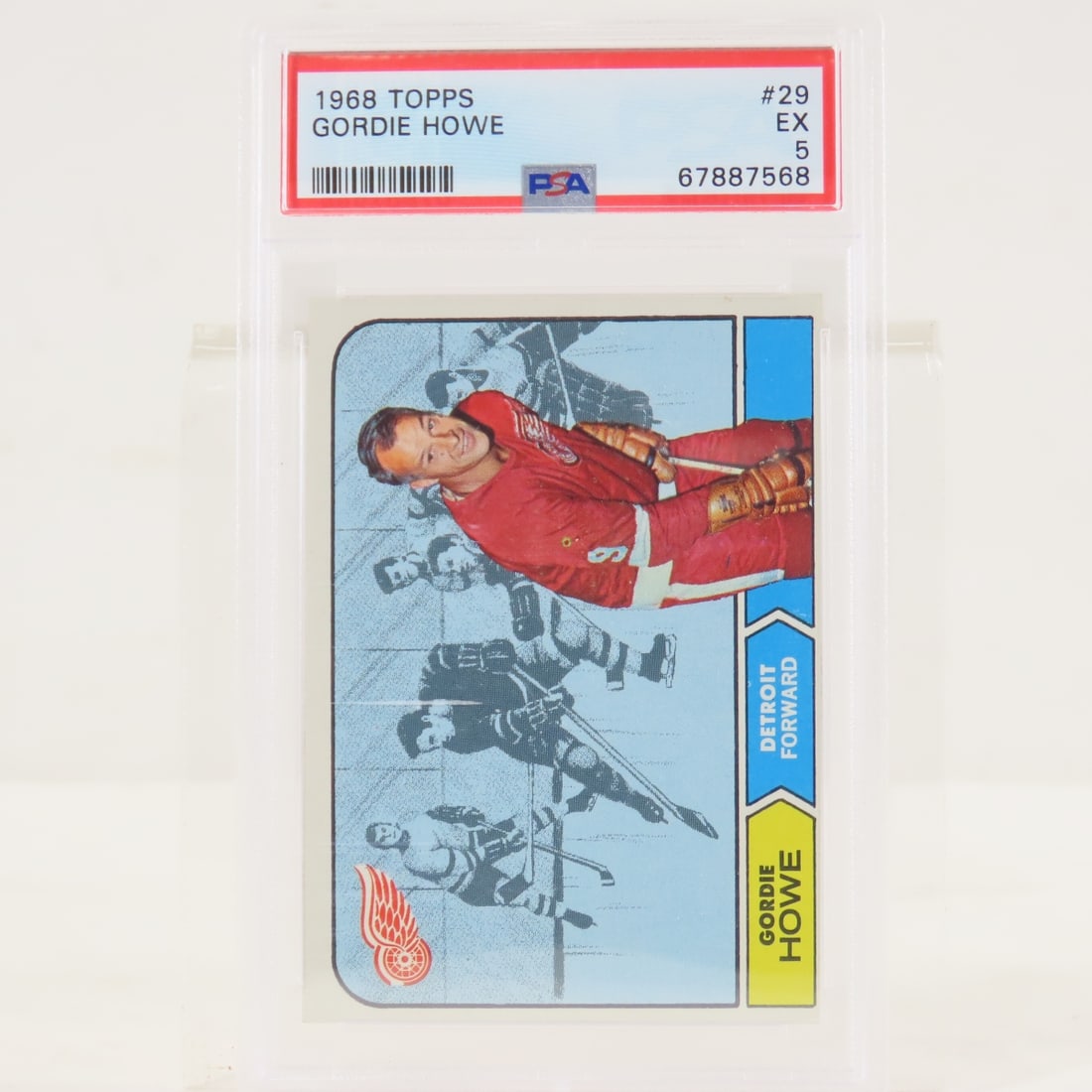 1968 Topps Gordie Howe #29 PSA 5 EX - 2