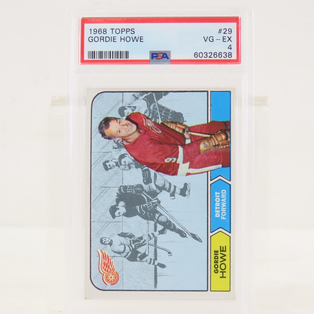 1968 Topps Gordie Howe #29 PSA 4 VG-EX - 2