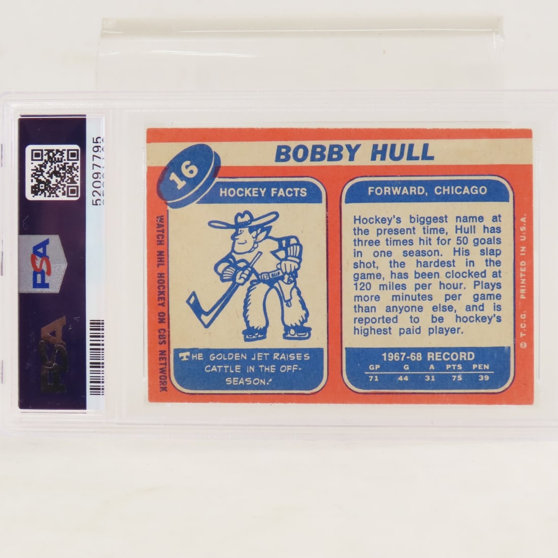 1966 Topps Bobby Hull #112 PSA 4.5 VG-EX+ - 3