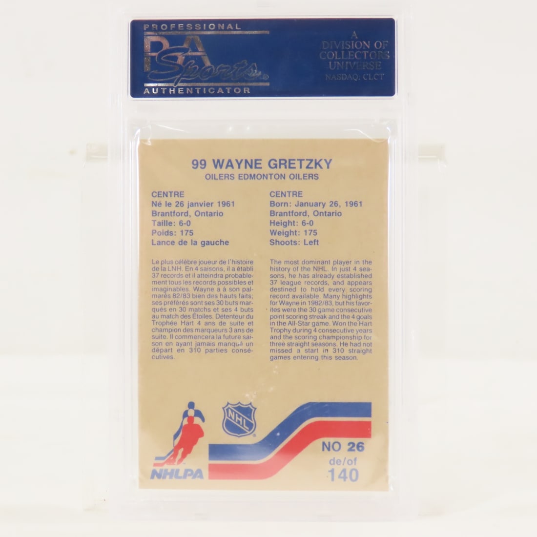 1983 Vachon Hand Cut Wayne Gretzky #26 PSA 9 MINT - 2