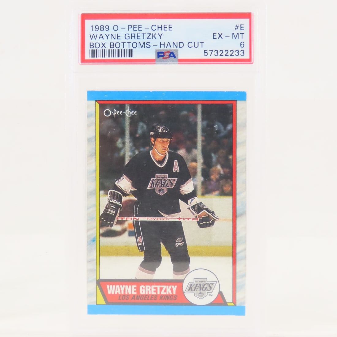 2 1989 OPC Box Bottoms Wayne Gretzky #E PSA 6 EXMT - 2