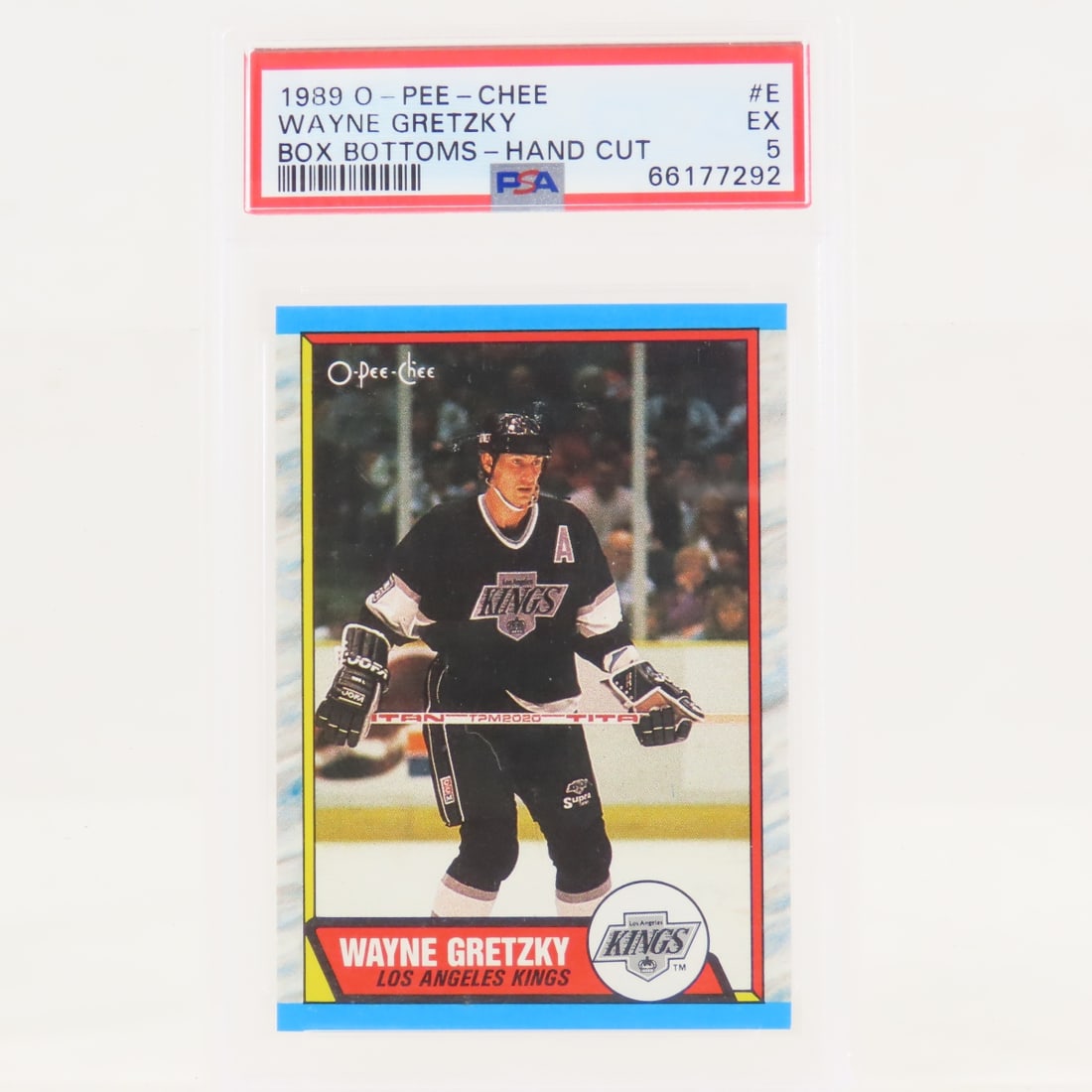 2 1989 OPC Box Bottoms Wayne Gretzky #E PSA 5 EX - 4