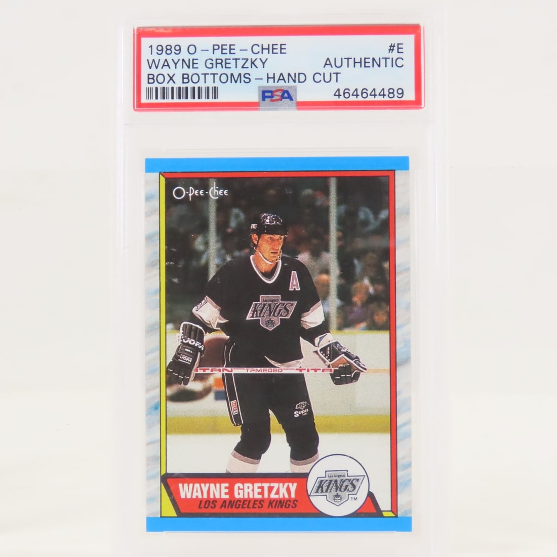 3 1989 OPC Box Bottoms Wayne Gretzky #E PSA graded - 2