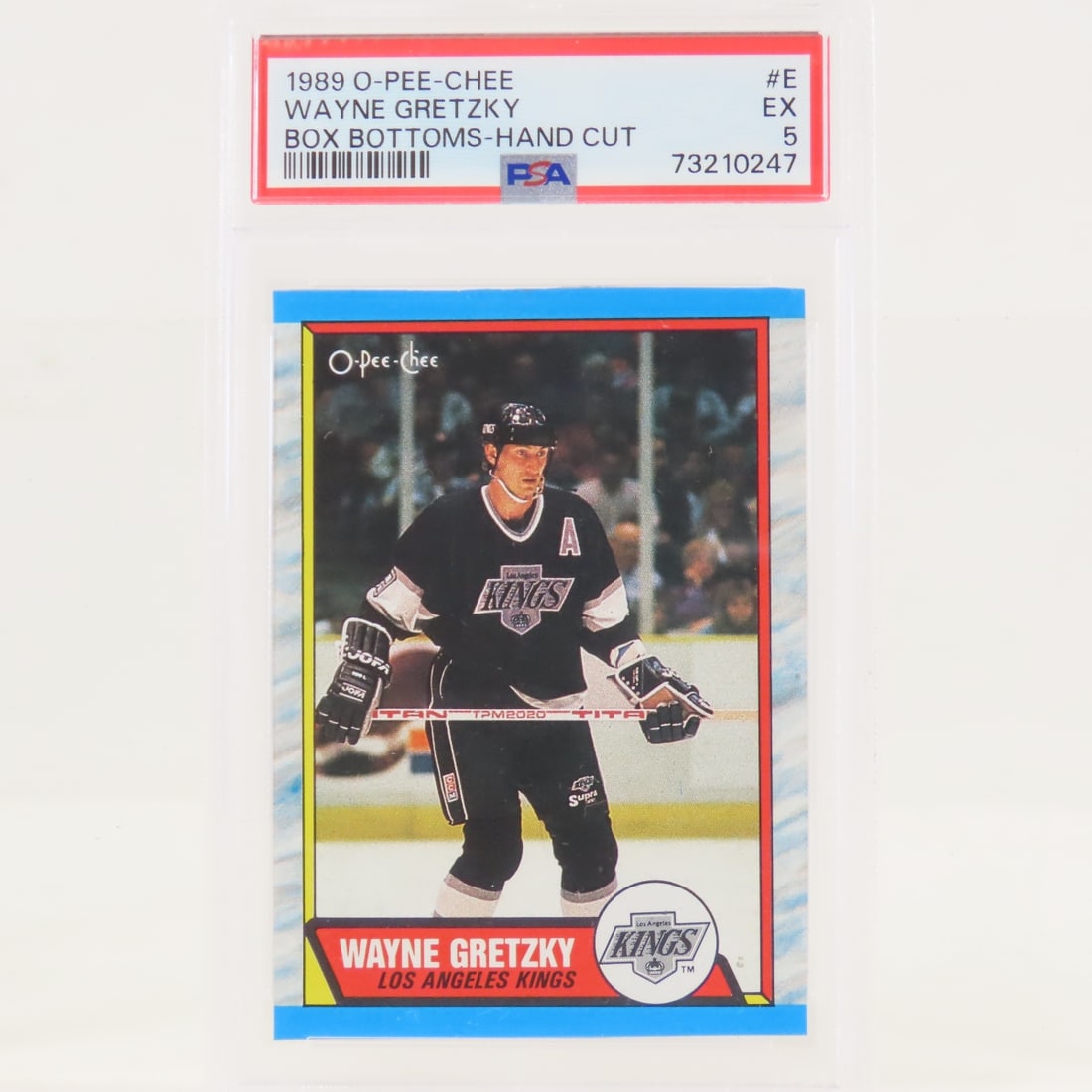 3 1989 OPC Box Bottoms Wayne Gretzky #E PSA graded - 6