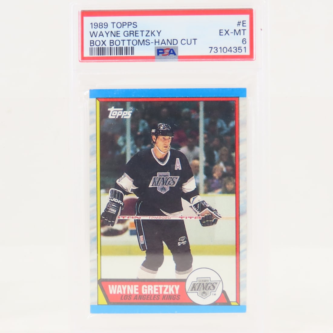 3 1989 Topps Box Bottoms Wayne Gretzky #E PSA - 2