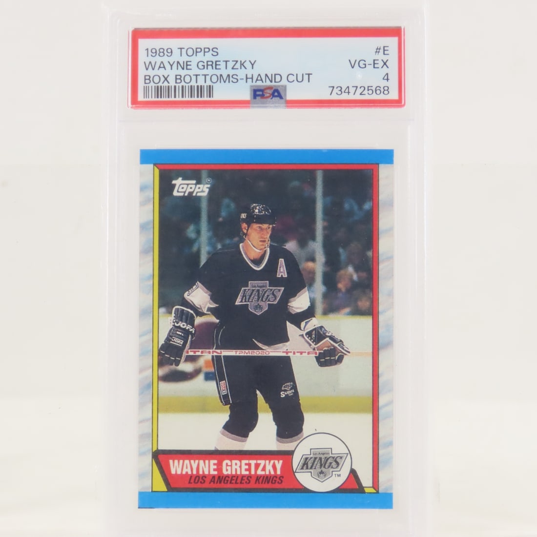 3 1989 Topps Box Bottoms Wayne Gretzky #E PSA - 4