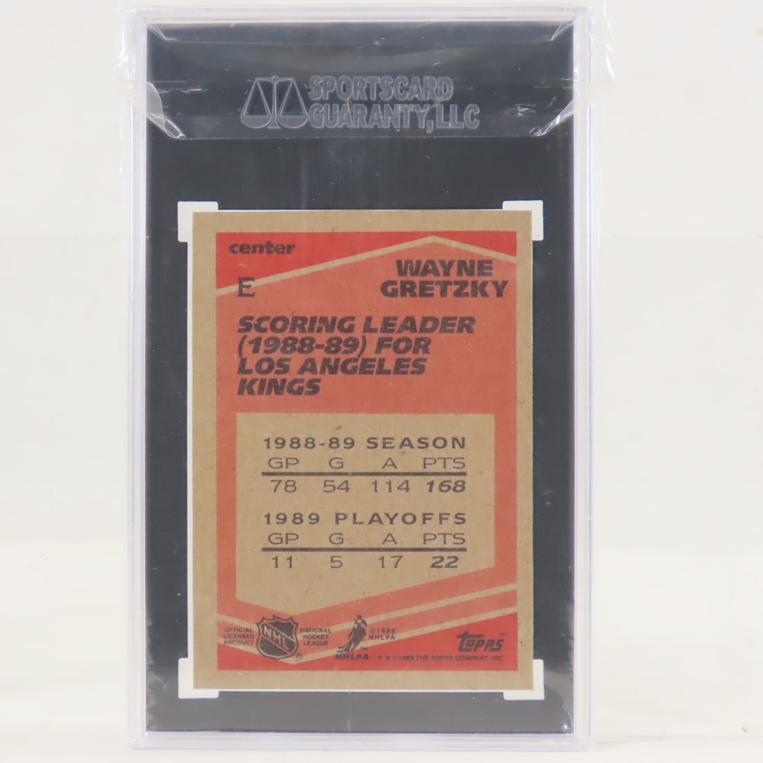 3 1989 Topps Box Bottoms Wayne Gretzky #E PSA - 7