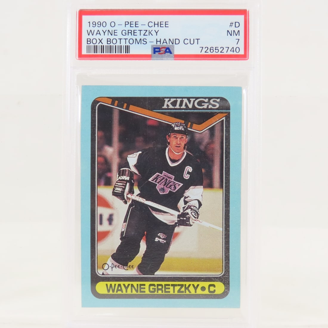 2 1990 OPC Box Bottoms Wayne Gretzky #D PSA 7 NM - 2