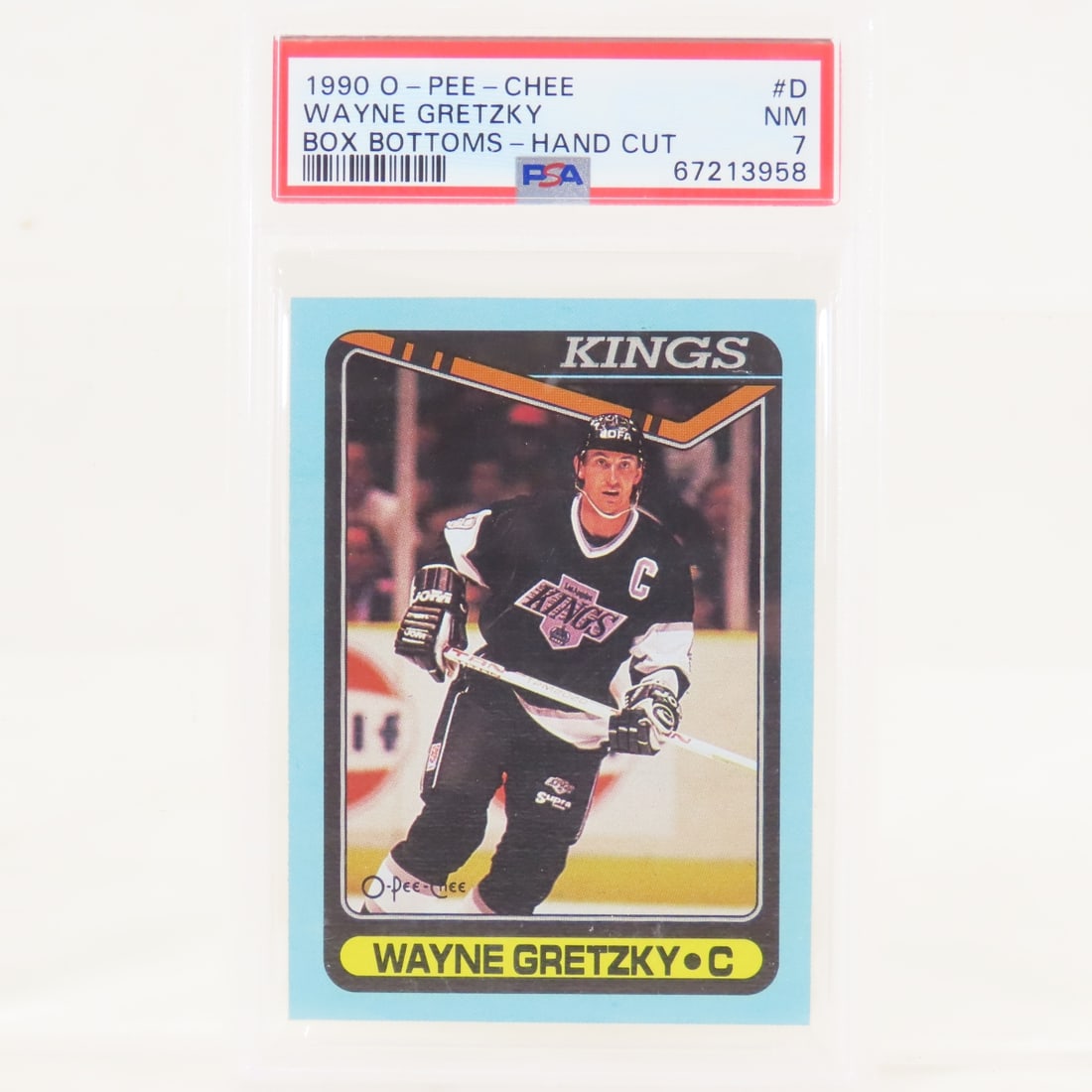 2 1990 OPC Box Bottoms Wayne Gretzky #D PSA 7 NM - 4