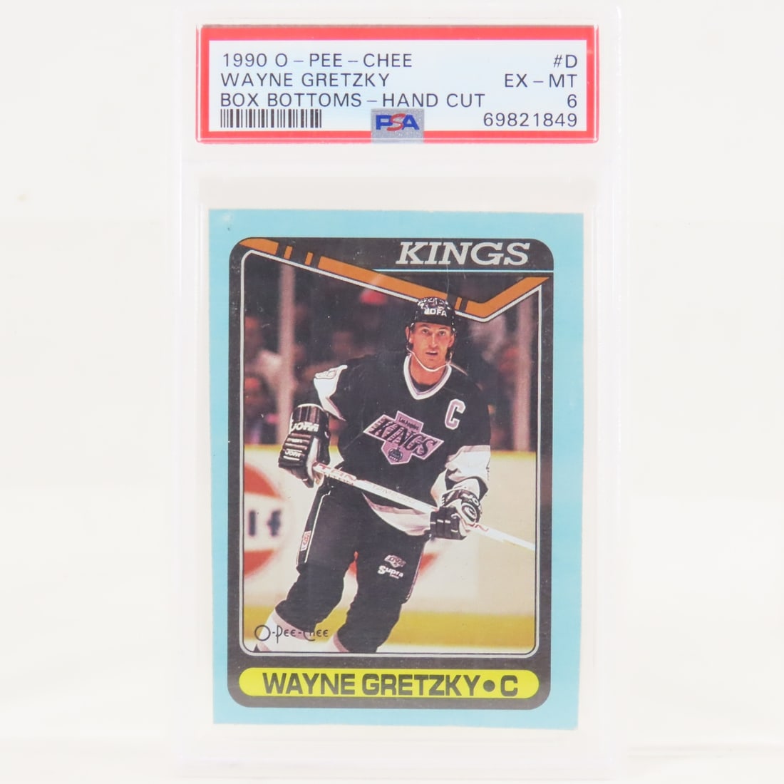 3 1990 OPC Box Bottoms Wayne Gretzky #D PSA 6 & 5 - 2