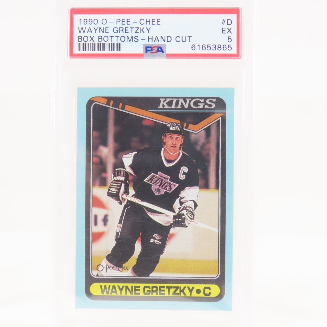 3 1990 OPC Box Bottoms Wayne Gretzky #D PSA 6 & 5 - 6
