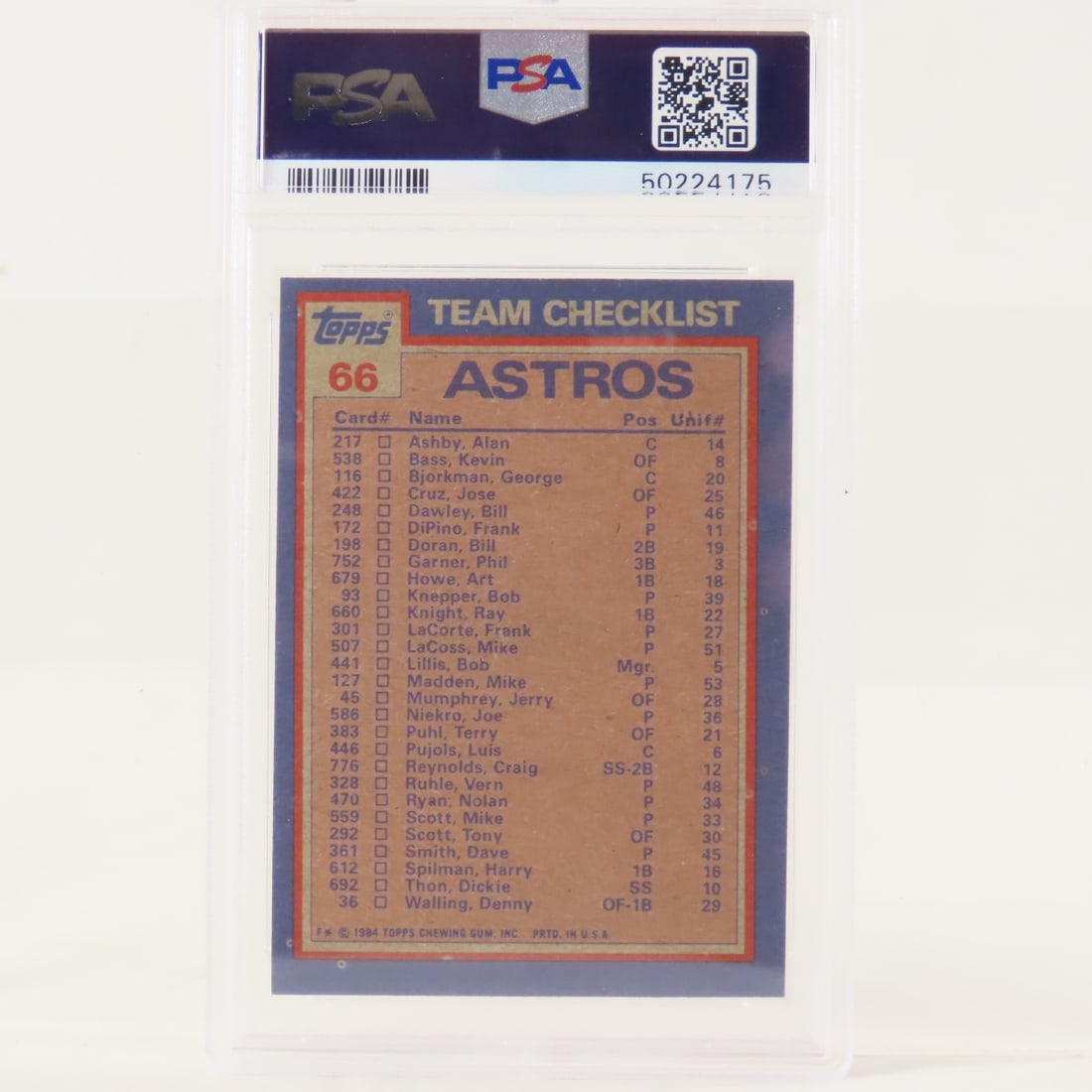 3 PSA Graded Nolan Ryan Baseball Cards 83 & 84 - 8