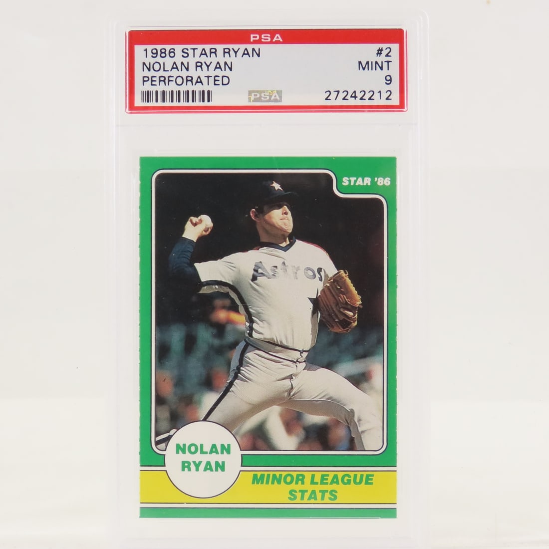 5 PSA Graded Nolan Ryan Cards 1986 - 1987 - 4