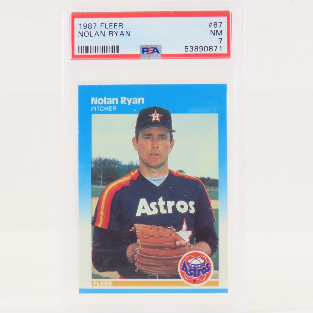 5 PSA Graded Nolan Ryan Cards 1986 - 1987 - 6