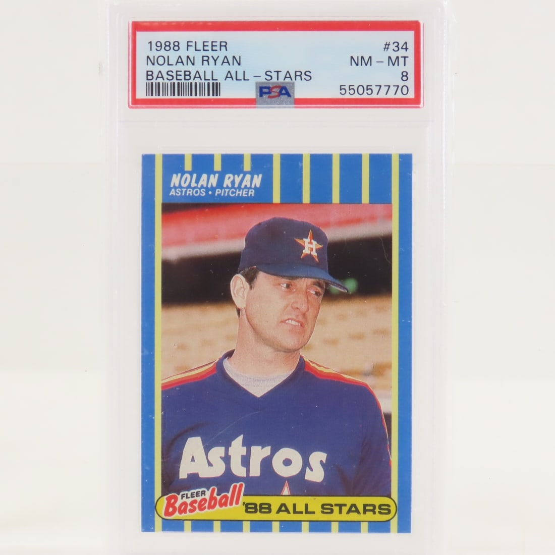 5 PSA Graded Nolan Ryan Cards 1988 Topps & Fleer - 8