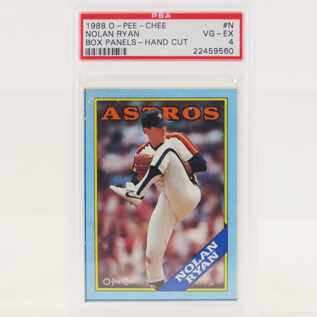 2 1988 O-PEE-CHEE Box Panels Nolan Ryan #N PSA 7&4 - 2