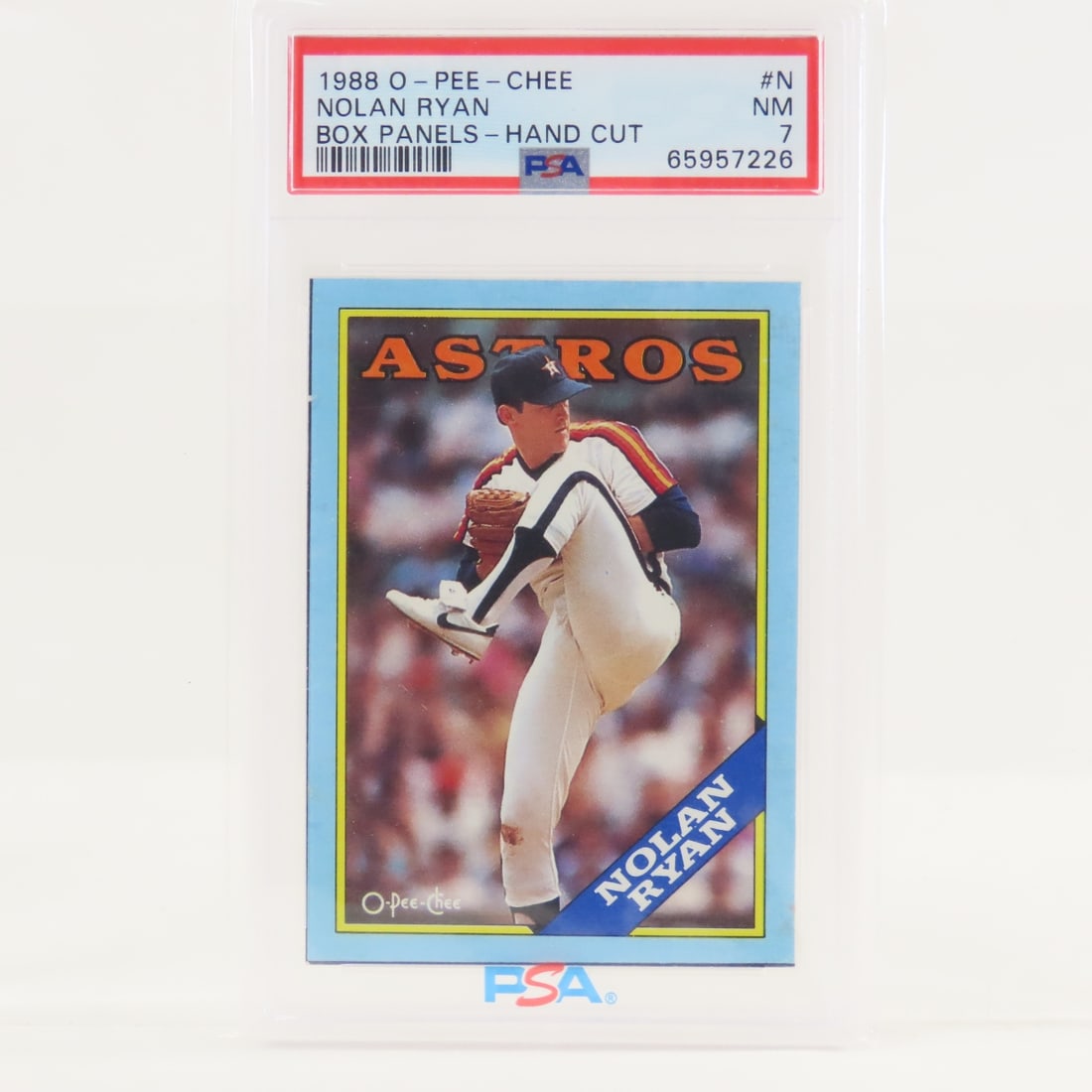 2 1988 O-PEE-CHEE Box Panels Nolan Ryan #N PSA 7&4 - 4