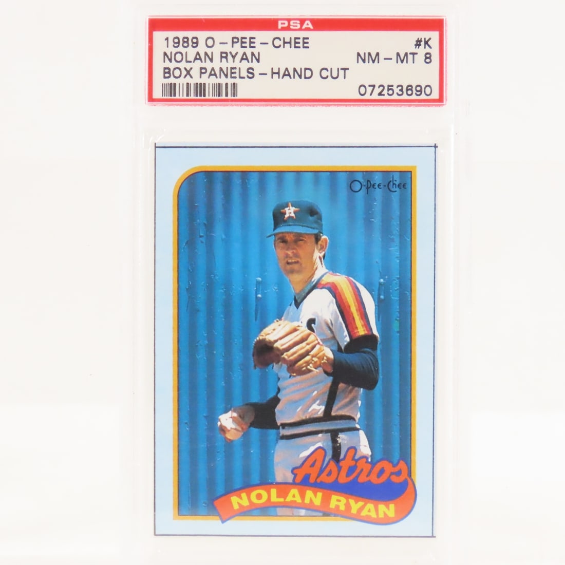 3 1989 O-PEE-CHEE Box Panels Nolan Ryan #K PSA - 2