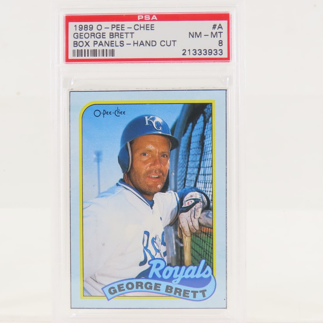 4 1989 O-PEE-CHEE Box Panels George Brett #A PSA - 4