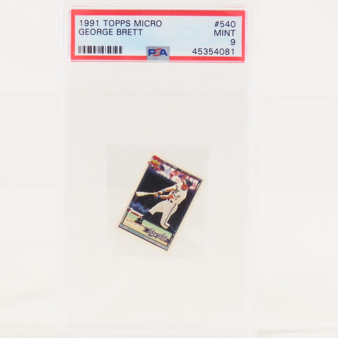 3 1991 Topps Micro George Brett #2 & #540 PSA - 10