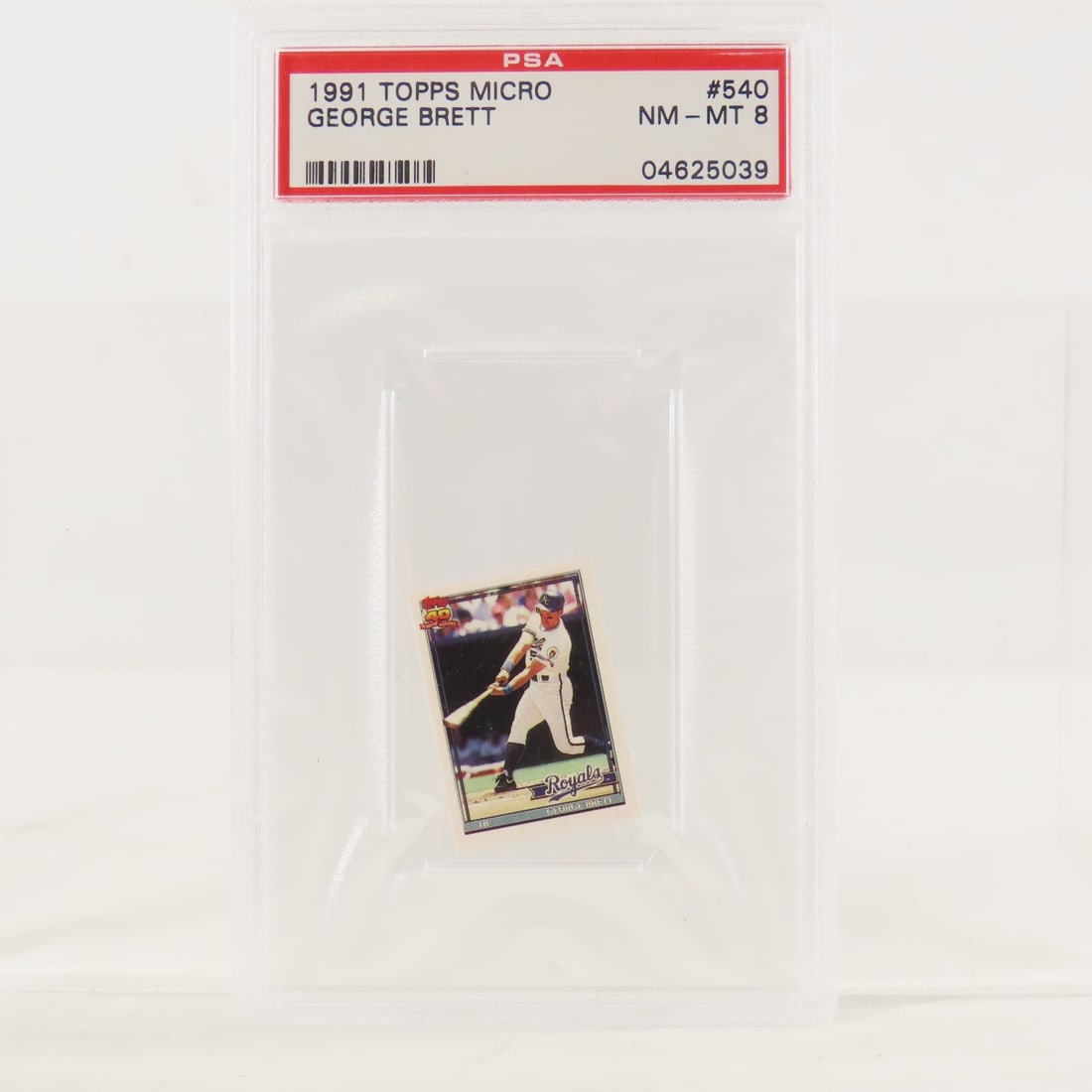 3 1991 Topps Micro George Brett #2 & #540 PSA - 6