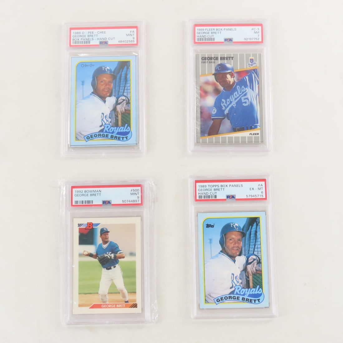 4 PSA Graded George Brett Cards 1989 & 1992 (1 of 9)
