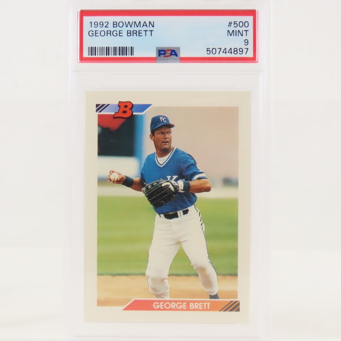 4 PSA Graded George Brett Cards 1989 & 1992 - 6