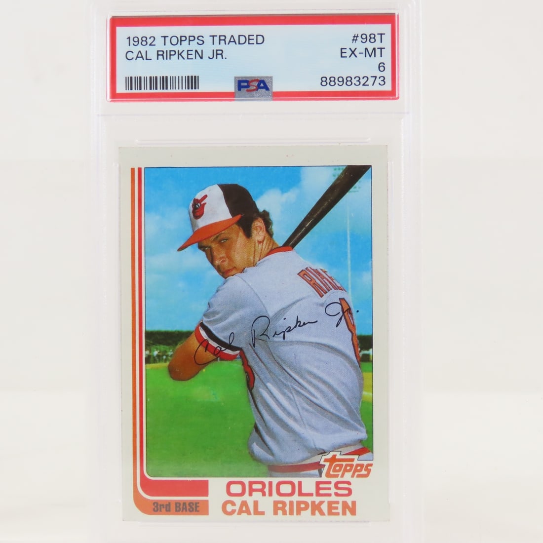 2 1982 Topps Traded Cal Ripken Jr #98T PSA 6 EX-MT - 2