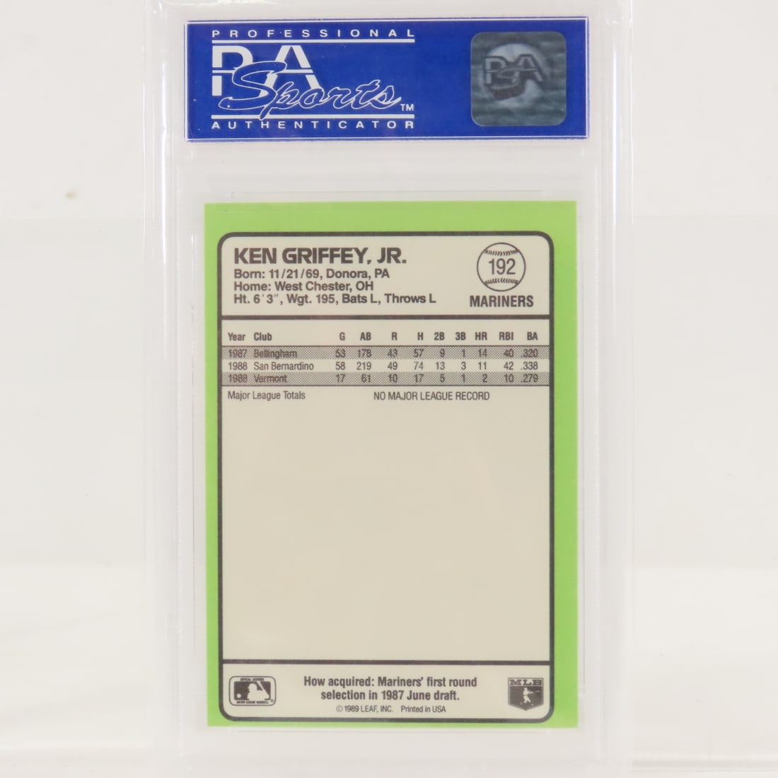 3 1989 Donruss Ken Griffey Jr PSA Graded Rookies - 5