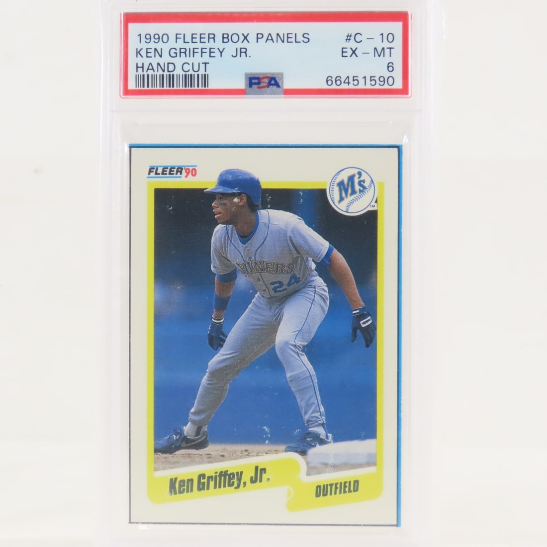 3 1990 Fleer Box Panels Ken Griffey Jr #C-10 PSA 6 - 4