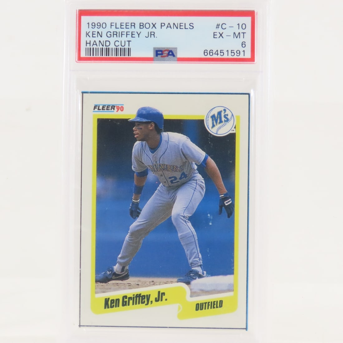 3 1990 Fleer Box Panels Ken Griffey Jr #C-10 PSA 6 - 6