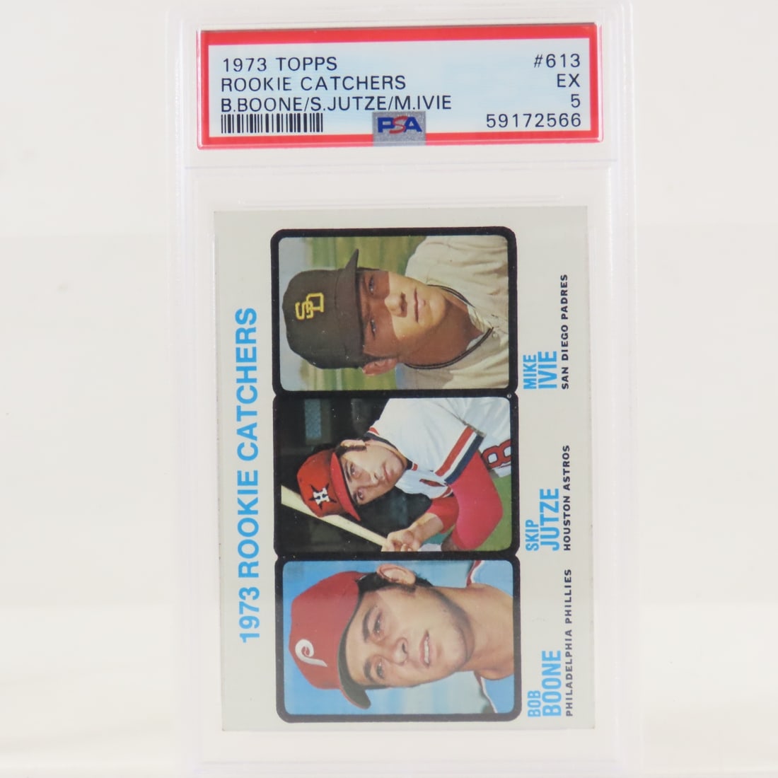 4 PSA Graded Bob Boone Cards 1973-1988 - 3