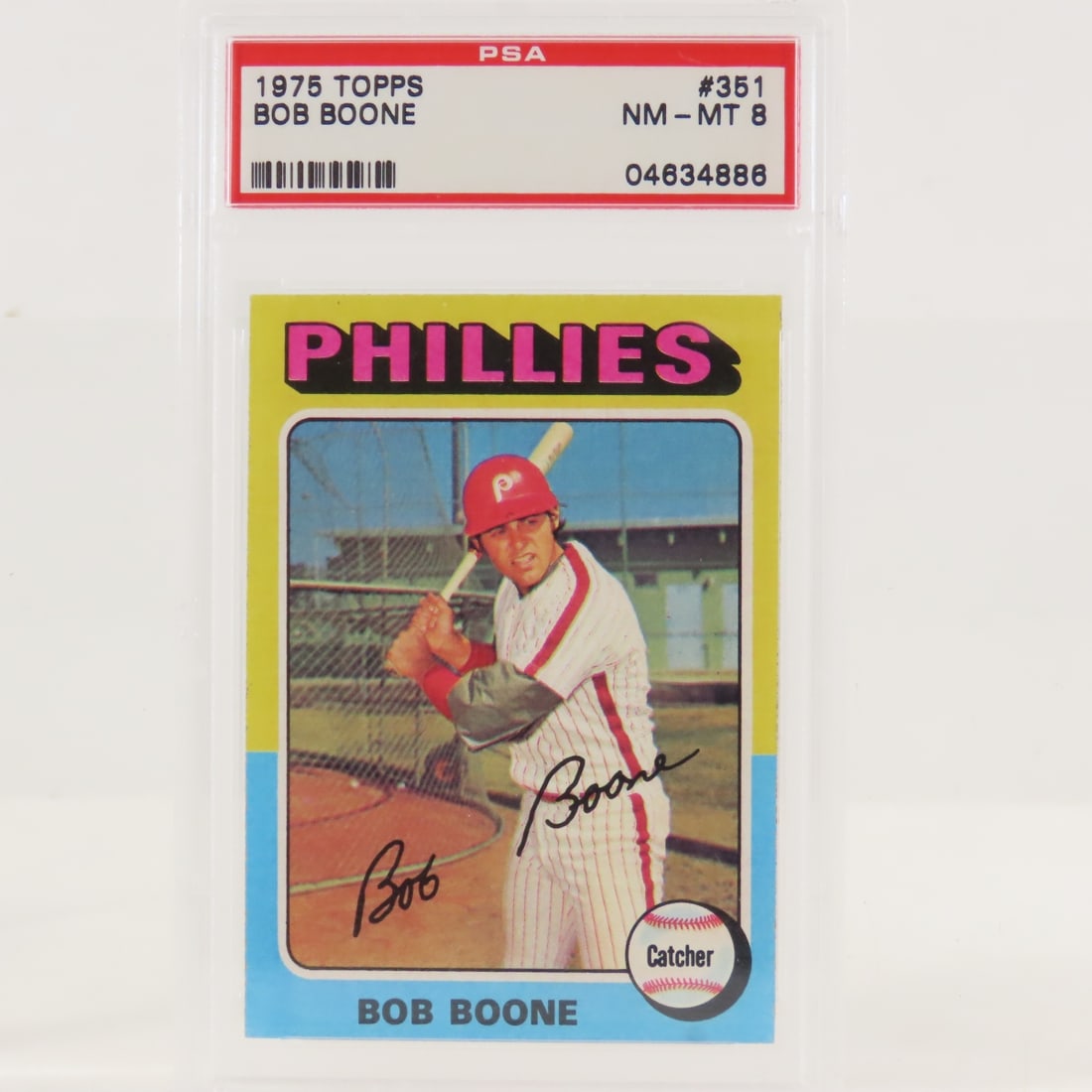 4 PSA Graded Bob Boone Cards 1973-1988 - 5