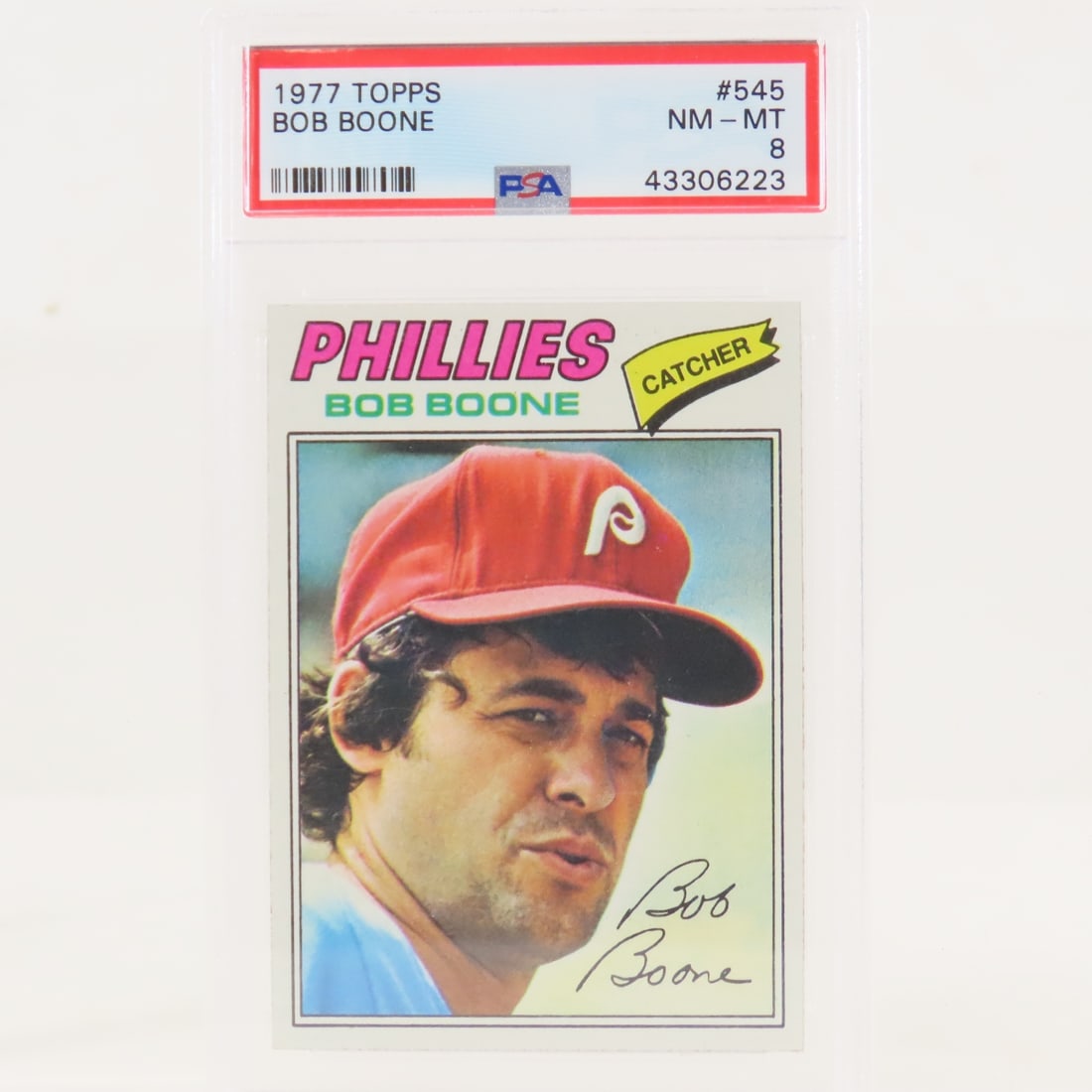 4 PSA Graded Bob Boone Cards 1973-1988 - 9