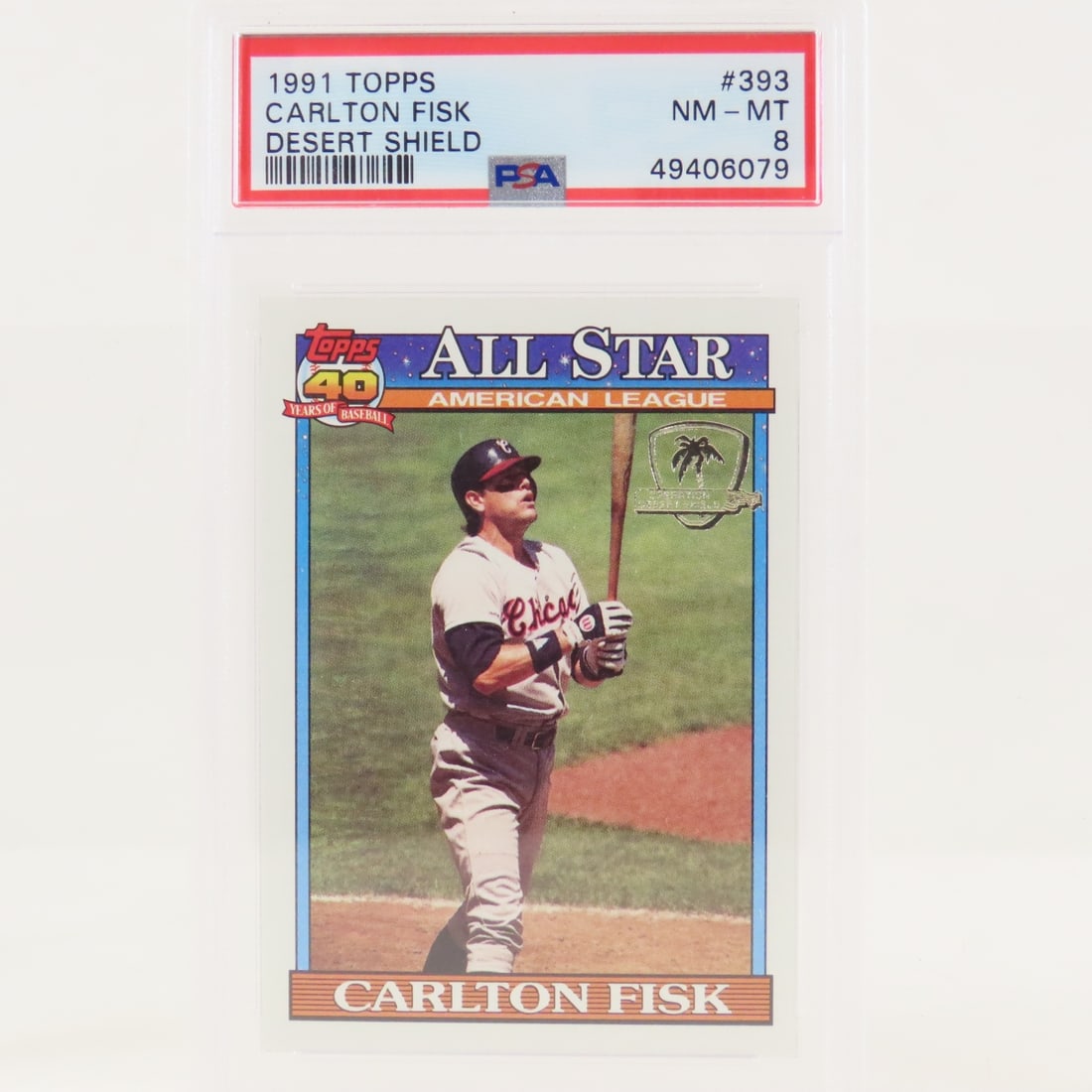 2 1991 Topps Desert Shield Carlton Fisk #393 &170 - 2