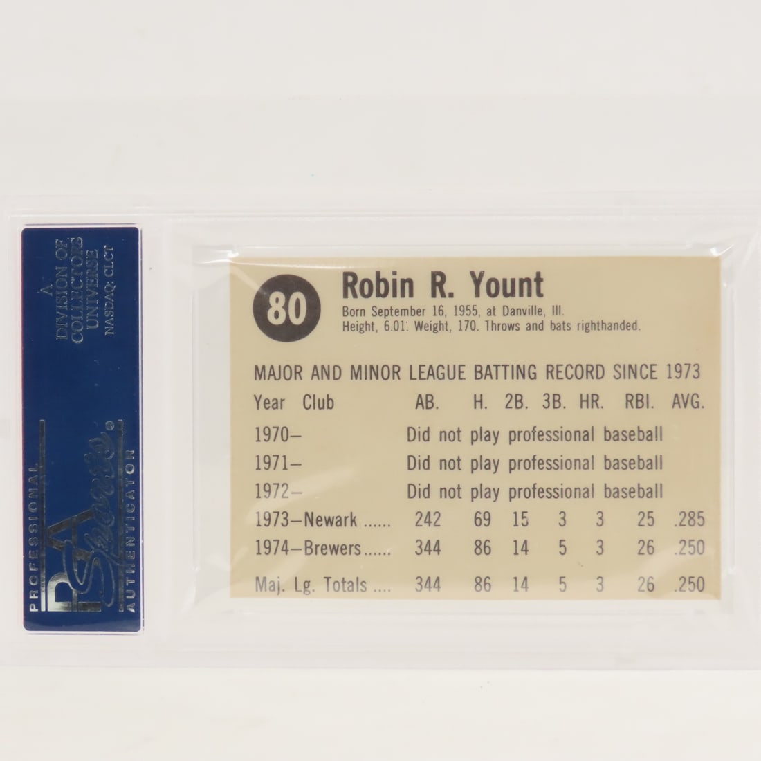 3 1975 Hostess Robin Yount #80 PSA 6 & 7 - 3
