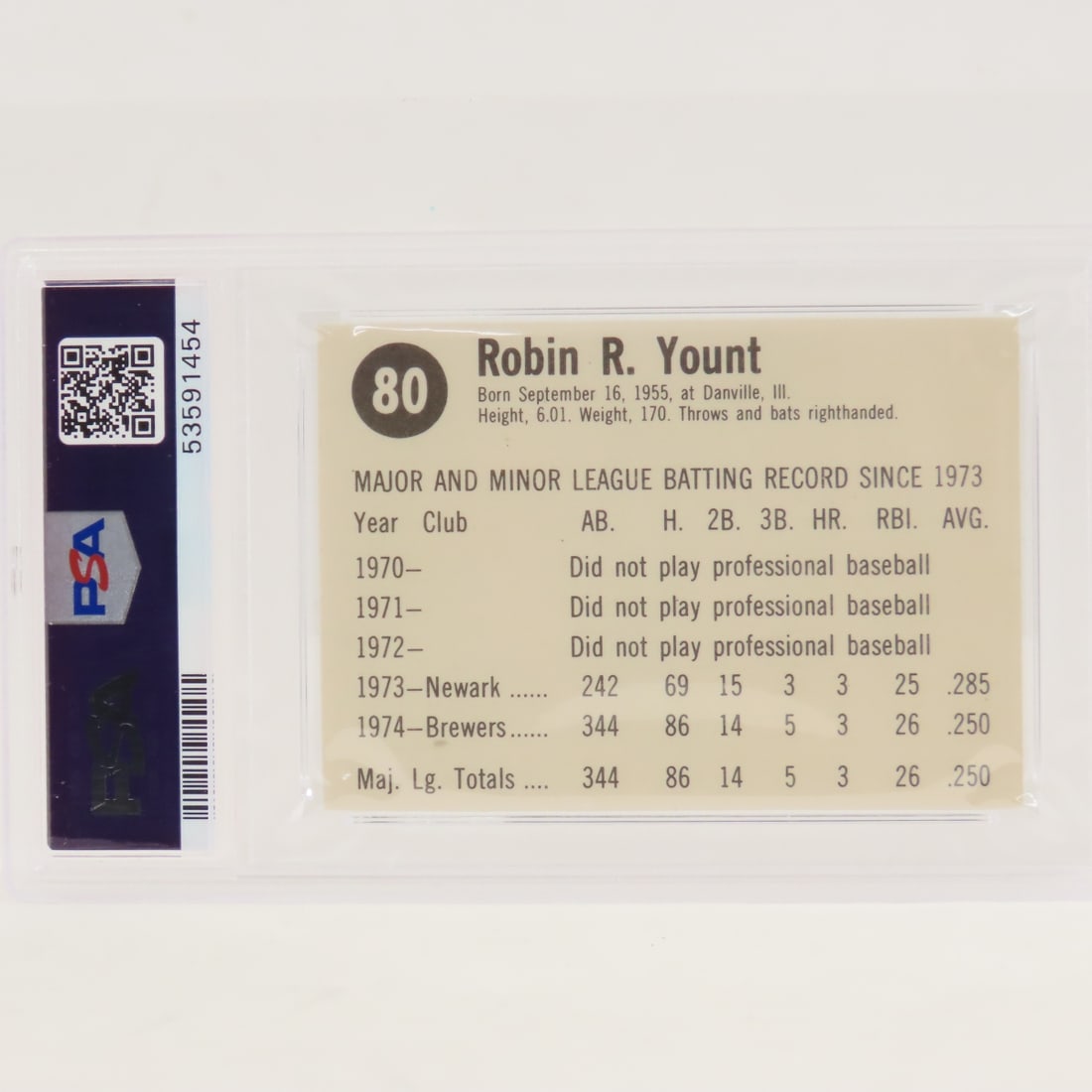 3 1975 Hostess Robin Yount #80 PSA 6 & 7 - 7