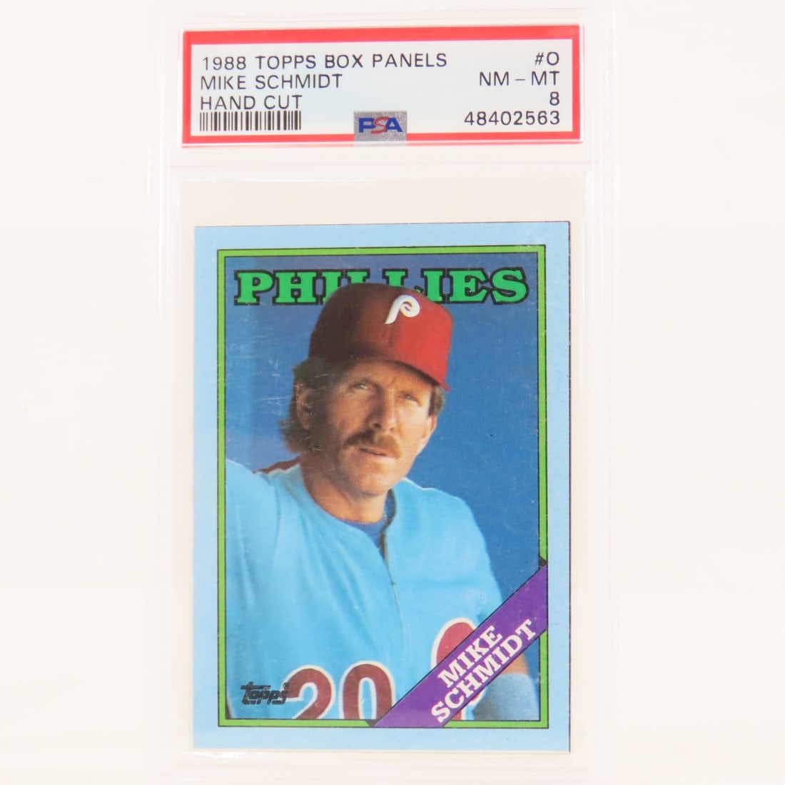 4 1988 Topps Box Panels Mike Schmidt #O PSA - 2