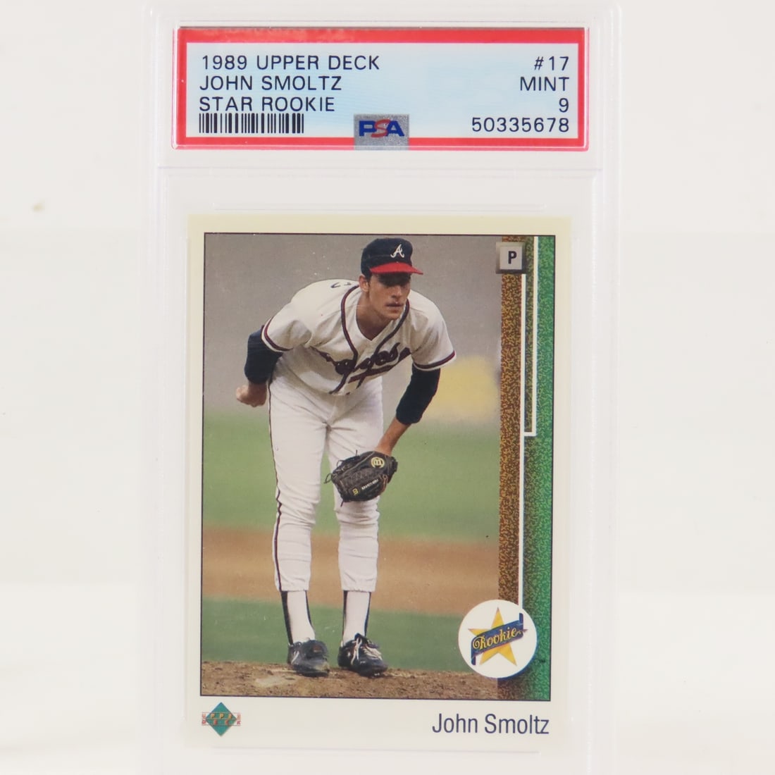 1989 Bowman & 1989 UD John Smoltz RC PSA 9 - 4