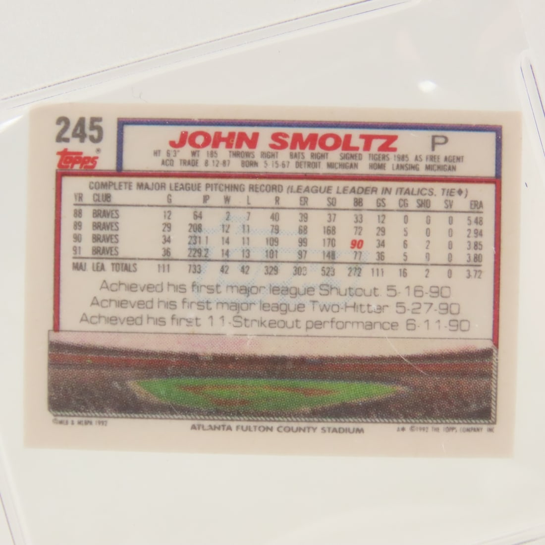 4 PSA Graded 1991 & 1992 Topps Micro Cards - 5